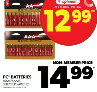 Real Canadian Superstore Pc batteries offer