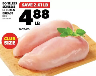 Real Canadian Superstore Boneless skinless chicken breast offer