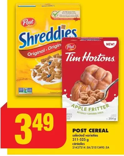 No Frills Post cereal offer