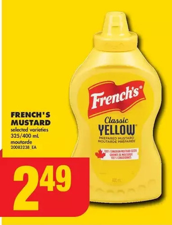 No Frills French's mustard offer