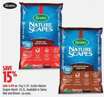 Canadian Tire Scotts nature scapes mulch offer