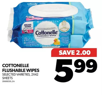 Real Canadian Superstore Cottonelle flushable wipes offer