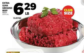 Real Canadian Superstore Extra lean ground beef offer