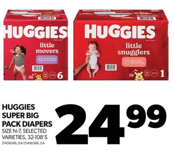 Real Canadian Superstore Huggies super big pack diapers offer