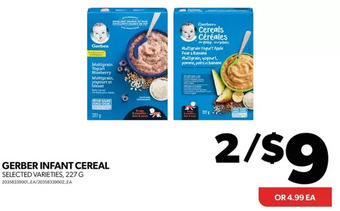 Real Canadian Superstore Gerber infant cereal offer