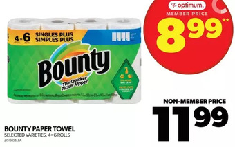 Real Canadian Superstore Bounty paper towel offer