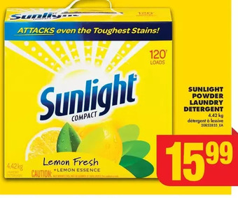 No Frills Sunlight powder laundry detergent offer
