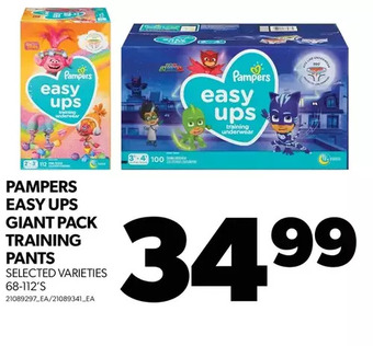 Real Canadian Superstore Pampers easy ups giant pack training pants offer