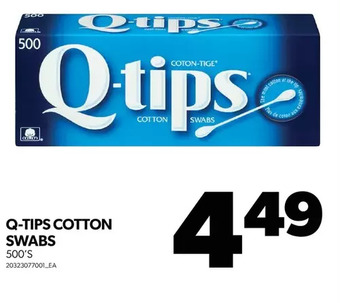 Real Canadian Superstore Q-tips cotton swabs offer