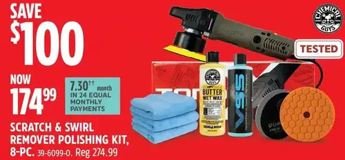 Canadian Tire Chemical guys scratch & swirl remover polishing kit offer