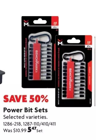 Home Hardware Power bit sets offer