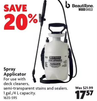 Home Hardware Spray applicator offer