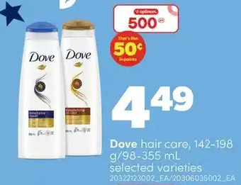 Real Canadian Superstore Dove hair care offer