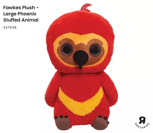 Toys R us Harry potter 13 inch fawkes plush, large phoenix stuffed animal - r exclusive offer