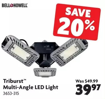 Home Hardware Triburst multi-angle led light offer