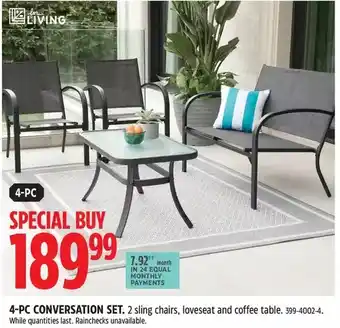 Canadian Tire 4-pc conversation set offer