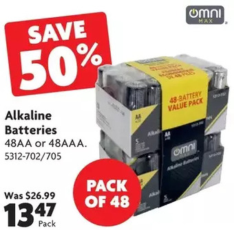 Home Hardware Alkaline batteries offer