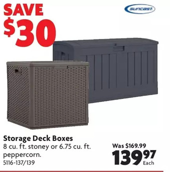 Home Hardware Storage deck boxes offer