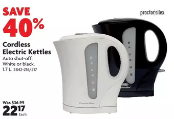 Home Hardware Cordless electric kettles offer
