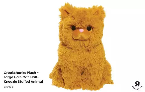 Toys R us Harry potter 11.5 inch crookshanks plush, large half-cat, half-kneazle stuffed animal - r exclusive offer