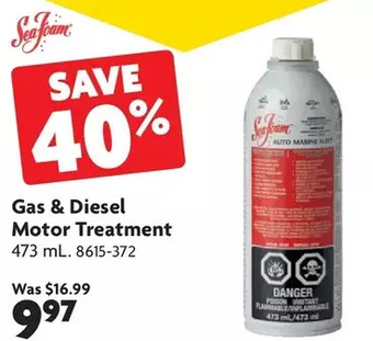 Home Hardware Gas & diesel motor treatment offer