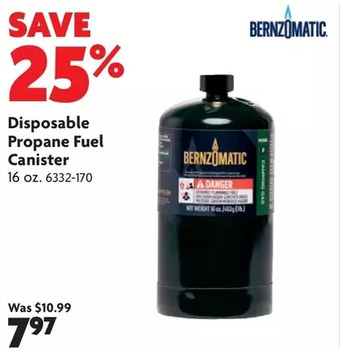 Home Hardware Disposable propane fuel canister offer