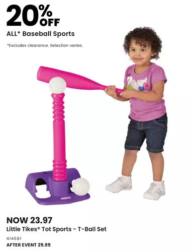 Toys R us Little tikes - tot sports - t-ball set - pink and purple - r exclusive offer