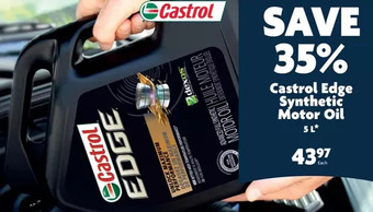Home Hardware Castrol edge synthetic motor oil offer