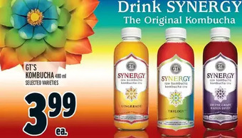 Metro Gt's kombucha offer
