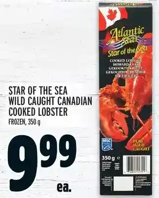 Metro Star of the sea wild caught canadian cooked lobster offer