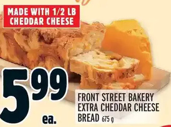Metro Front street bakery extra cheddar cheese bread offer
