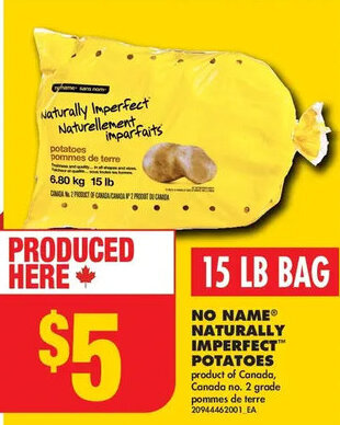 No Frills NO NAMEⓇ NATURALLY IMPERFECT™ POTATOES offer