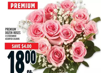 Metro Premium dozen roses offer
