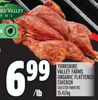 Metro Yorkshire valley farms organic flattened chicken offer