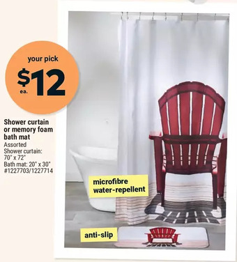 Giant Tiger Shower curtain offer