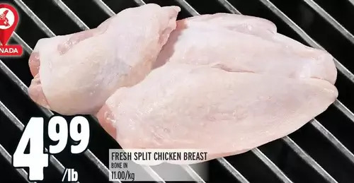 Metro Fresh split chicken breast offer