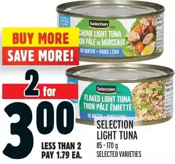 Metro Selection light tuna offer