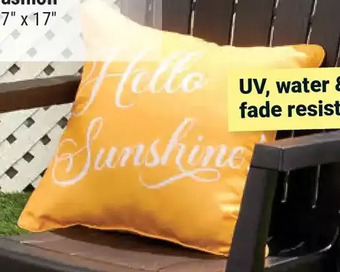 Giant Tiger Outdoor cushion offer