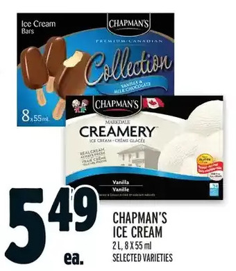 Metro Chapman's ice cream offer