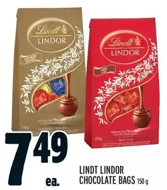 Lindt lindor chocolate bags