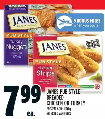 Metro Janes pub style breaded chicken or turkey offer