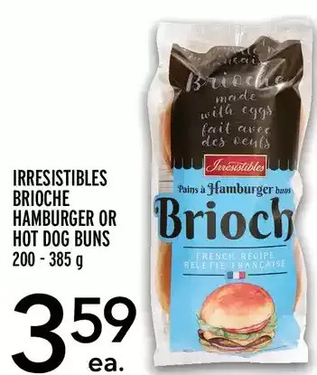 Metro Irresistibles brioche hamburger or hot dog buns offer