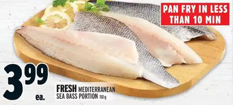 Metro Fresh mediterranean sea bass portion offer