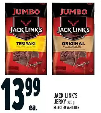 Metro Jack link's jerky offer