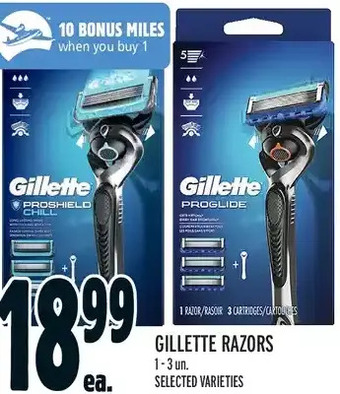Metro Gillette razors offer
