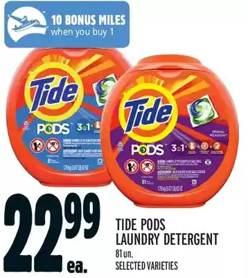 Metro Tide pods laundry detergent offer
