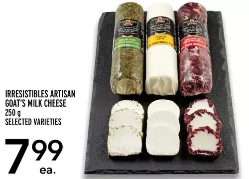 Metro Irresistibles artisan goat's milk cheese offer