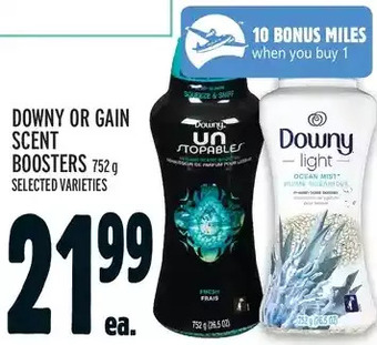 Metro Downy or gain scent boosters offer