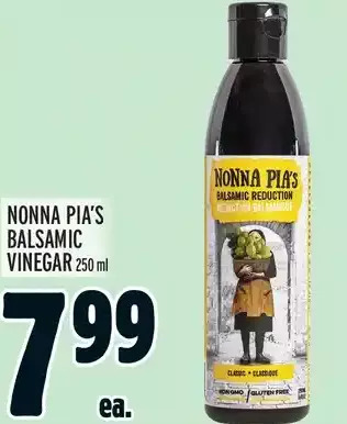 Metro Nonna pia's balsamic vinegar offer