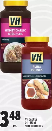 Metro Vh sauces offer